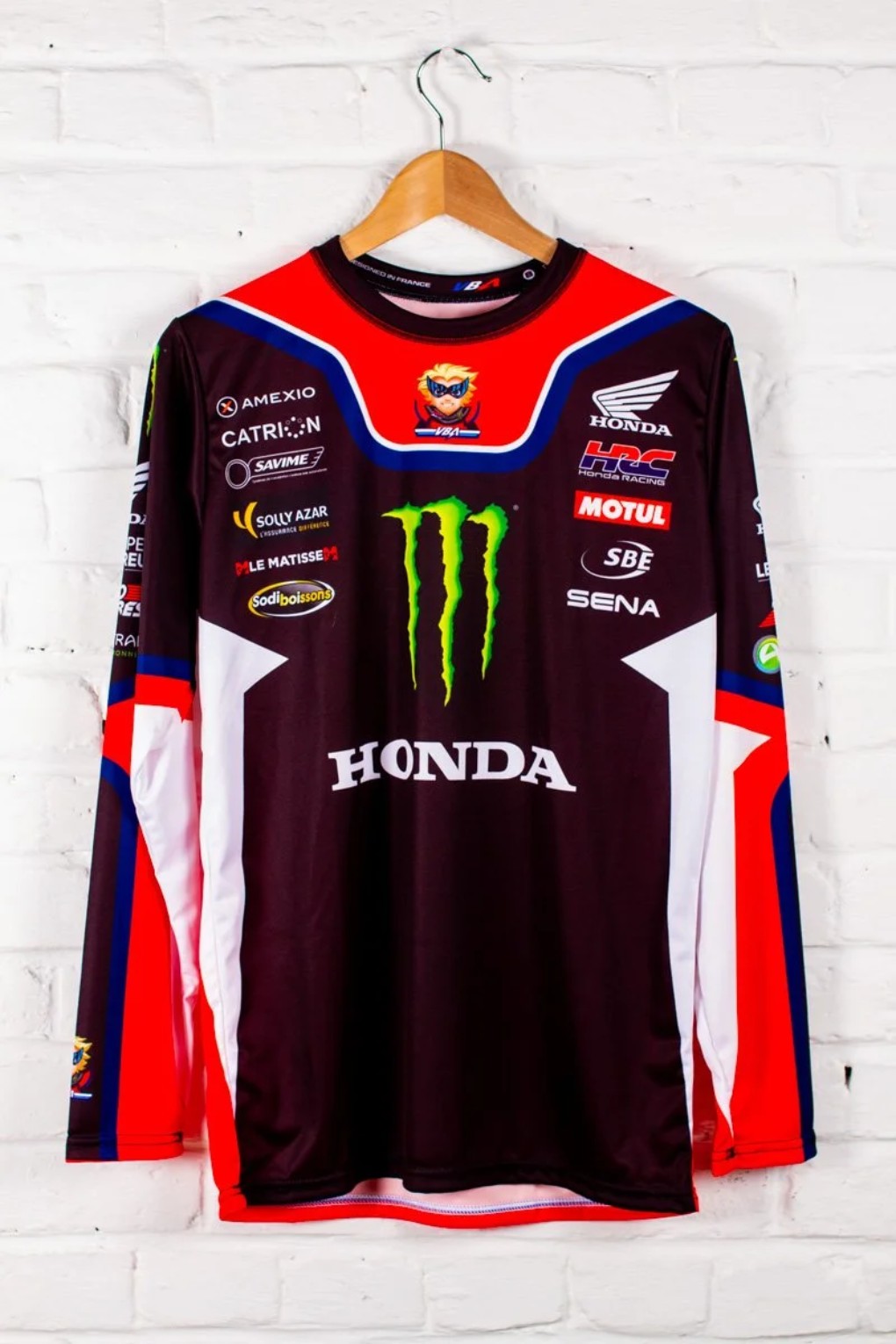 Maillot replica Honda HRC porté par Adrien Van Beveren en rallye-raid