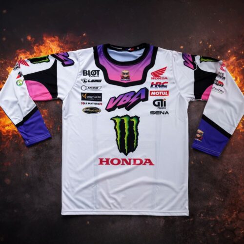 Maillot Enduropale 2026 Adrien Van Beveren face avant design Honda Monster