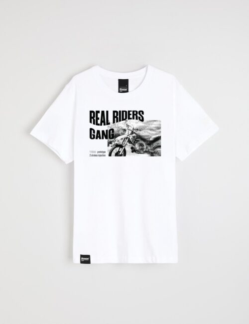 T-shirt T500 Blanc VBA442 – Face avant, graphiques Honda CRF 450 Adrien Van Beveren
