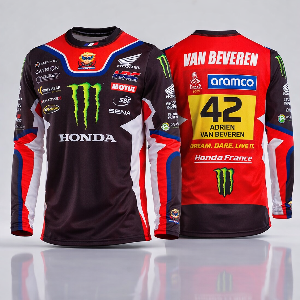 Maillot Replica Dakar 2025 VBA442 – Matériaux techniques premium